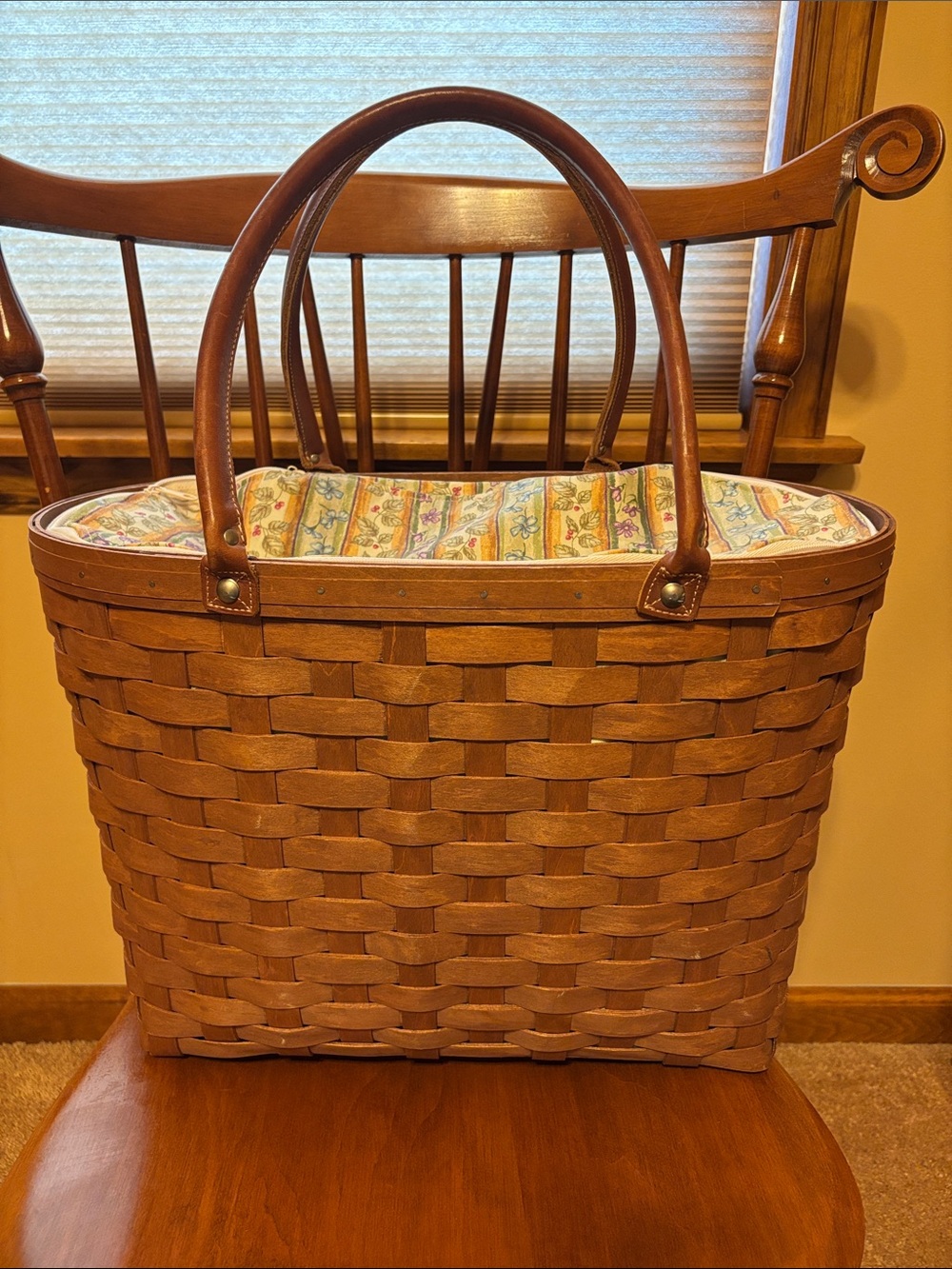 Longaberger Large Boardwalk Basket Set in Rich Brown